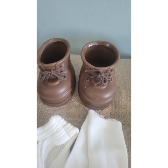 Vintage 1992 THT Construction Worker Doll Outfit w/ Hard Hat Boots Belt &... - Picture 3 of 8